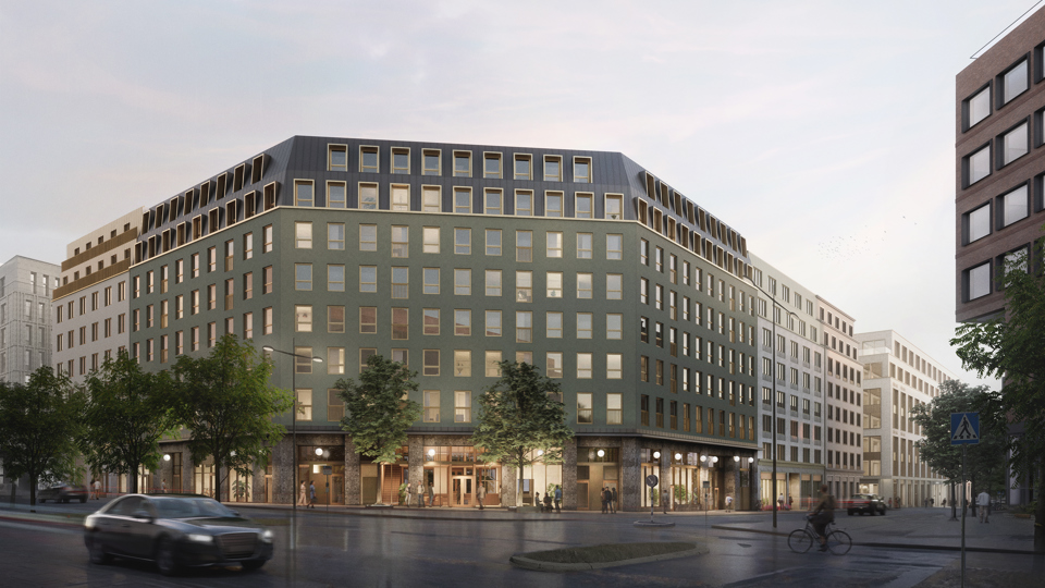 Vy från norr vid Nordenflychtsvägen - Lindhagensgatan.